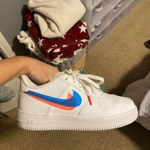 Nike Kids Air Force 1LV8 KSA ‘3D Glasses’ (Size 7Y or 8.5 women’s)